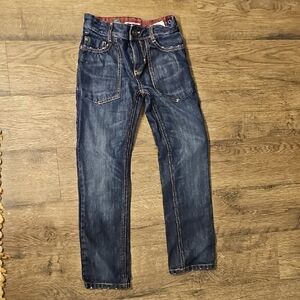 Tommy Hilfiger Dark Blue Slim Jeans Adjustable Waist Size 8 Boys Straight Pants